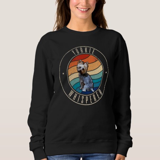 Yorkie-Flüsterer Sweatshirt (Vorderseite)