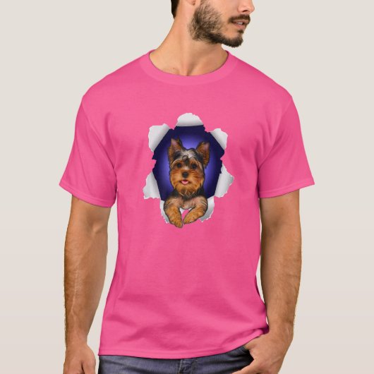 Yorkie for Women Yorkshire Terrier Eigentümer Männ T-Shirt (Vorderseite)