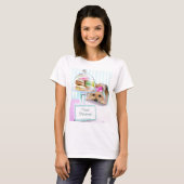 Yorkie Franzosen Macarons T-Shirt (Vorne ganz)