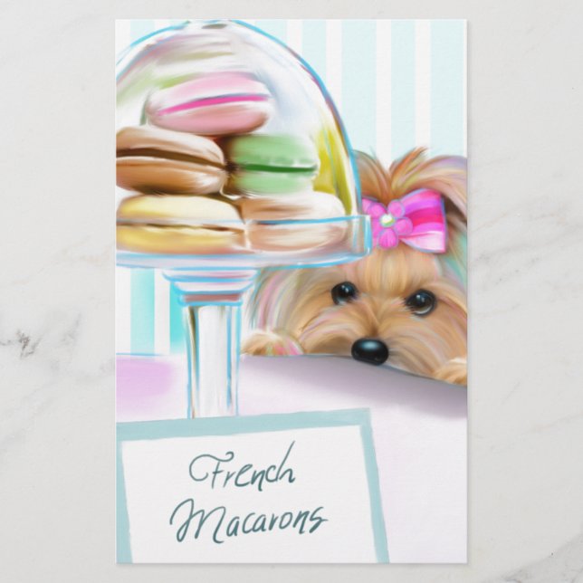 Yorkie French Macarons (Vorderseite)