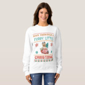 Yorkie Furry Little Christmas Sweatshirt (Vorne ganz)