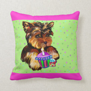 YORKIE GEBURTSTAG KISSEN
