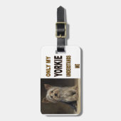 YORKIE GEPÄCKANHÄNGER (Vorderseite vertikal)