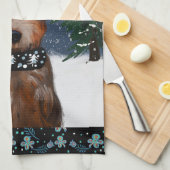 Yorkie Geschirrtuch (Viertel Falte)