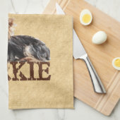 Yorkie Geschirrtuch (Viertel Falte)