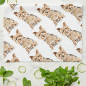 Yorkie Geschirrtuch (Gefaltet)