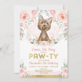 Yorkie Girls Birthday Party | Yorkshire Terrier Einladung