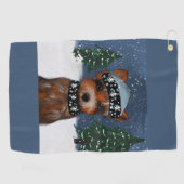 Yorkie Golfhandtuch (Horizontal)