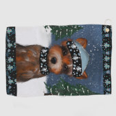 Yorkie Golfhandtuch (Horizontal)