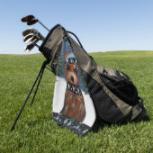 Yorkie Golfhandtuch (Gras)