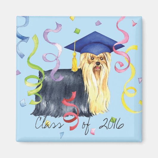 Yorkie Graduate Magnet (Vorne)