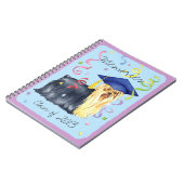 Yorkie Graduate Notizblock (Linke Seite)