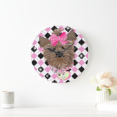 Yorkie Große Wanduhr (Zuhause)