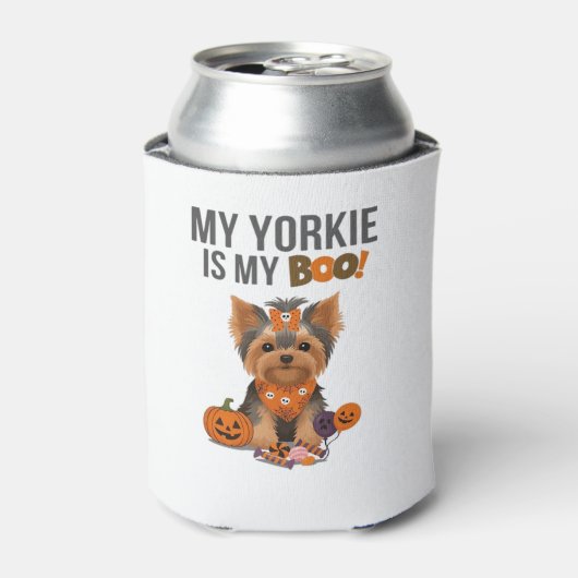Yorkie Halloween Costume My Yorkie is My Boo Dog Dosenkühler (Kanne Vorderseite)