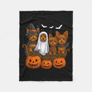 Yorkie Halloween Lustiger Yorkshire Terrier Hund T Fleecedecke