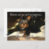 Yorkie Happiness Customizable Postcard Postkarte (Vorne/Hinten)