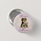Yorkie Heart Mama Button (Vorne & Hinten)