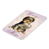 Yorkie Heart Mom Magnet (Linke Seite)