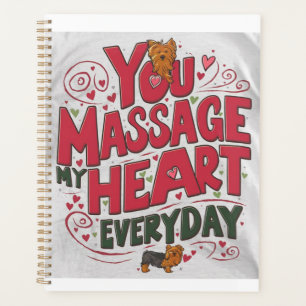 Yorkie-Herzmassage Planer