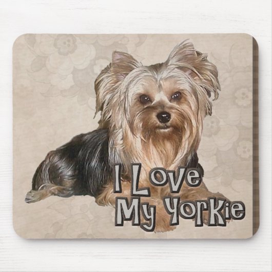 Yorkie High Quality Mouse Pad Mousepad (Vorne)