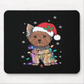 Yorkie Hogs TreChristmas Sweater Xmas Tier Tier Ti Mousepad (Vorne)