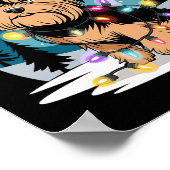 Yorkie Hogs TreChristmas Sweater Xmas Tier Tier Ti Poster (Ecke)