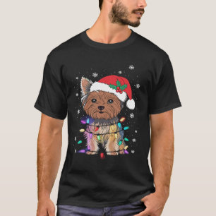 Yorkie Hogs TreChristmas Sweater Xmas Tier Tier Ti T-Shirt