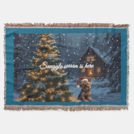 Yorkie Holiday Blanket Decke