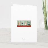 Yorkie Holiday Greeting Karte (Rückseite)