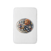 Yorkie Hund Halloween Badematte (Vorderseite Vertikal)