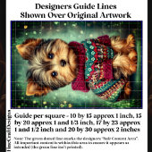 Yorkie Hund in Weihnachten Sweater DS2LF Decoupage Seidenpapier
