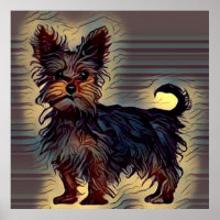 Yorkie-Hund niedlicher Yorkshire-Terrier Pop