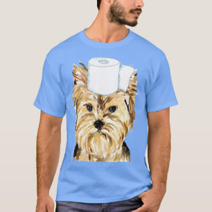 Yorkie Hund Toilettengestrichen T-Shirt