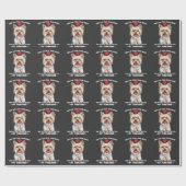 Yorkie-Hundegeschenk Yorkshire-Liebhaber Geschenkpapier (Flach)