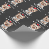 Yorkie-Hundegeschenk Yorkshire-Liebhaber Geschenkpapier (Ecke)