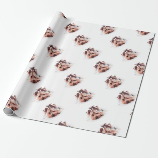 Yorkie HundeLiebe Yorkies Yorkshire Terrier Geschenkpapier (Ungerollt)