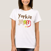 Yorkie Hundezucht-Mama-Geschenk T-Shirt (Vorderseite)