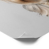 Yorkie Illustration Wall Art for Dog Lover Natural Poster (Ecke)