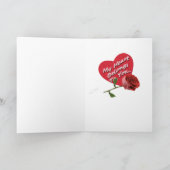 Yorkie in den roten Hutkarten Karte (Innenseite)