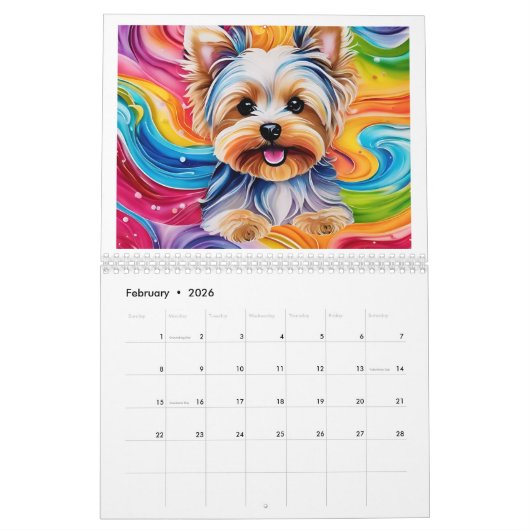Yorkie-Kalender 2025 Kalender (Feb 2026)