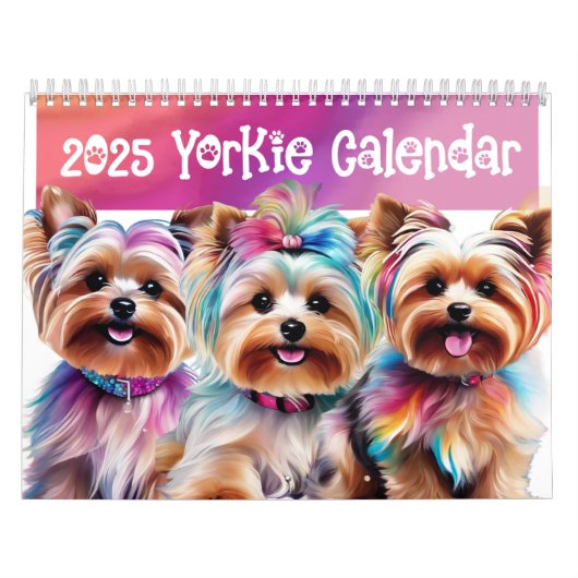 Yorkie-Kalender 2025 Kalender (Titelbild)