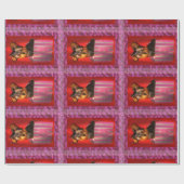 Yorkie Käufer Geschenkpapier (Flach)