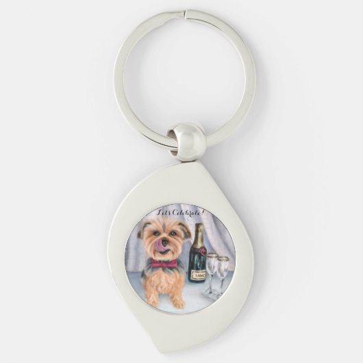 Yorkie Keychain Schlüsselanhänger (Vorderseite)