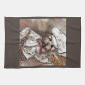 Yorkie Koch Geschirrtuch (Horizontal)