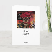 Yorkie Koch Karte (Rückseite)