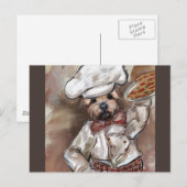 Yorkie Koch Postkarte (Vorne/Hinten)
