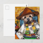 Yorkie Koch Postkarte (Vorne/Hinten)