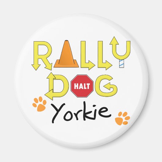 Yorkie Kundgebung Dog Magnet (Vorne)