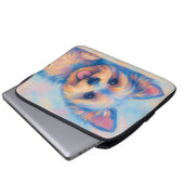 Yorkie Laptop Sleeve (Vorne Knopf)