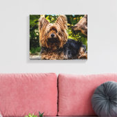 Yorkie Leinwanddruck (Insitu (Wohnzimmer))